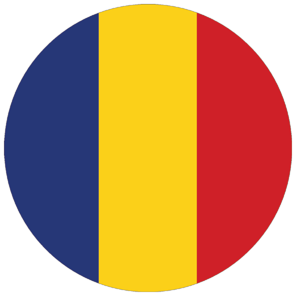 Romania | round cut sticker Romania | round cut sticker