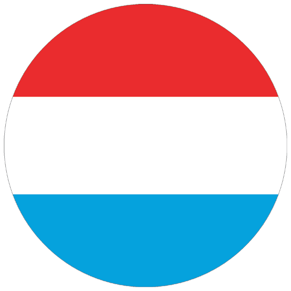 Luxembourg | round cut sticker Luxembourg | round cut sticker