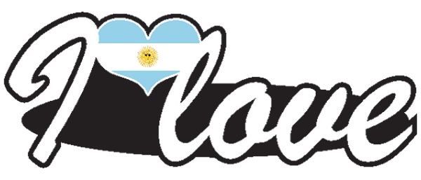 Aufkleber- I love Argentinien Aufkleber- I love Argentinien