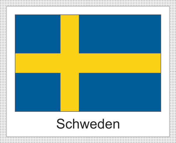 Flagge | Schweden -weisses Design Flagge | Schweden -weisses Design