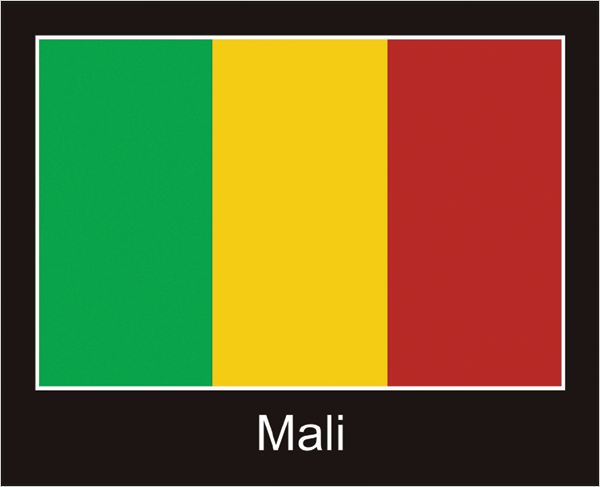 Flagge | Mali -schwarzes Design Flagge | Mali -schwarzes Design