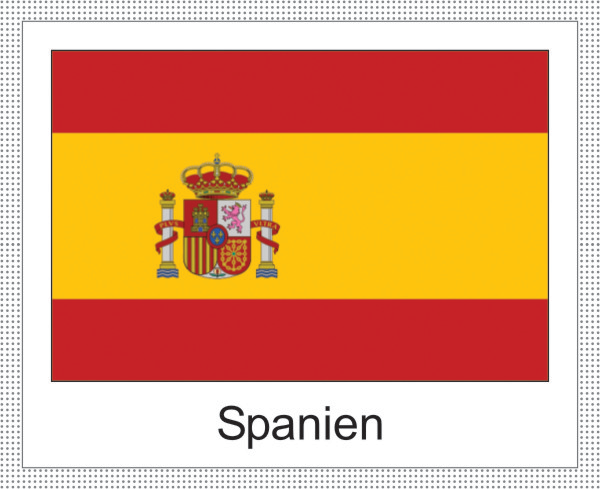 Flagge | Spanien -weisses Design Flagge | Spanien -weisses Design