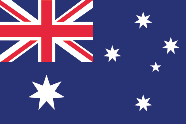 Australien | Flagge -gleiche Größe Australien | Flagge -gleiche Größe