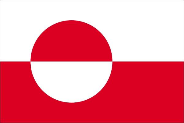 Greenland | Flag of (same size) Greenland | Flag of (same size)