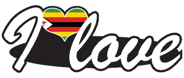 Aufkleber- I love Simbabwe Aufkleber- I love Simbabwe