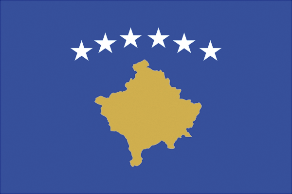 Kosovo | Flagge -gleiche Größe Kosovo | Flagge -gleiche Größe