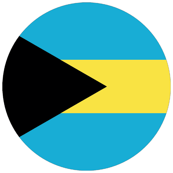 Bahamas | round cut sticker Bahamas | round cut sticker