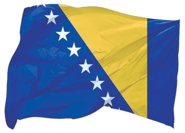 Bosnia and Herzegovina | waving flag as sticker Bosnia and Herzegovina | waving flag as sticker