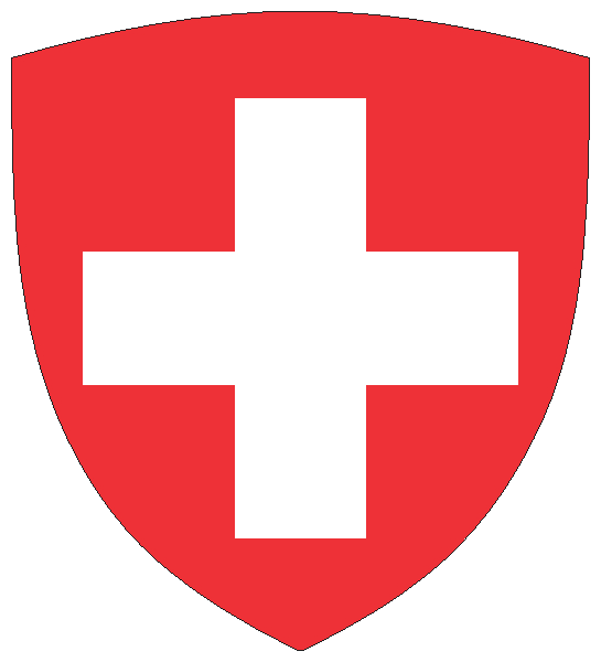 Schweiz | Flagge -wappenförmig Schweiz | Flagge -wappenförmig