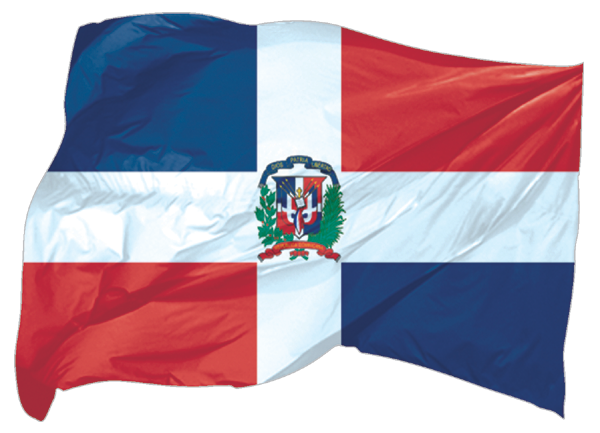 Dominican Republic | waving flag as sticker Dominican Republic | waving flag as sticker