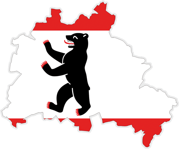 Berlin | Flag cut to Contour Berlin | Flag cut to Contour