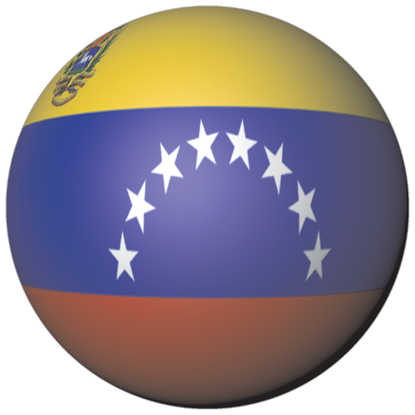 Venezuela | Sticker in ball shape Venezuela | Sticker in ball shape