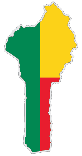 Benin | Flag cut to Contour Benin | Flag cut to Contour
