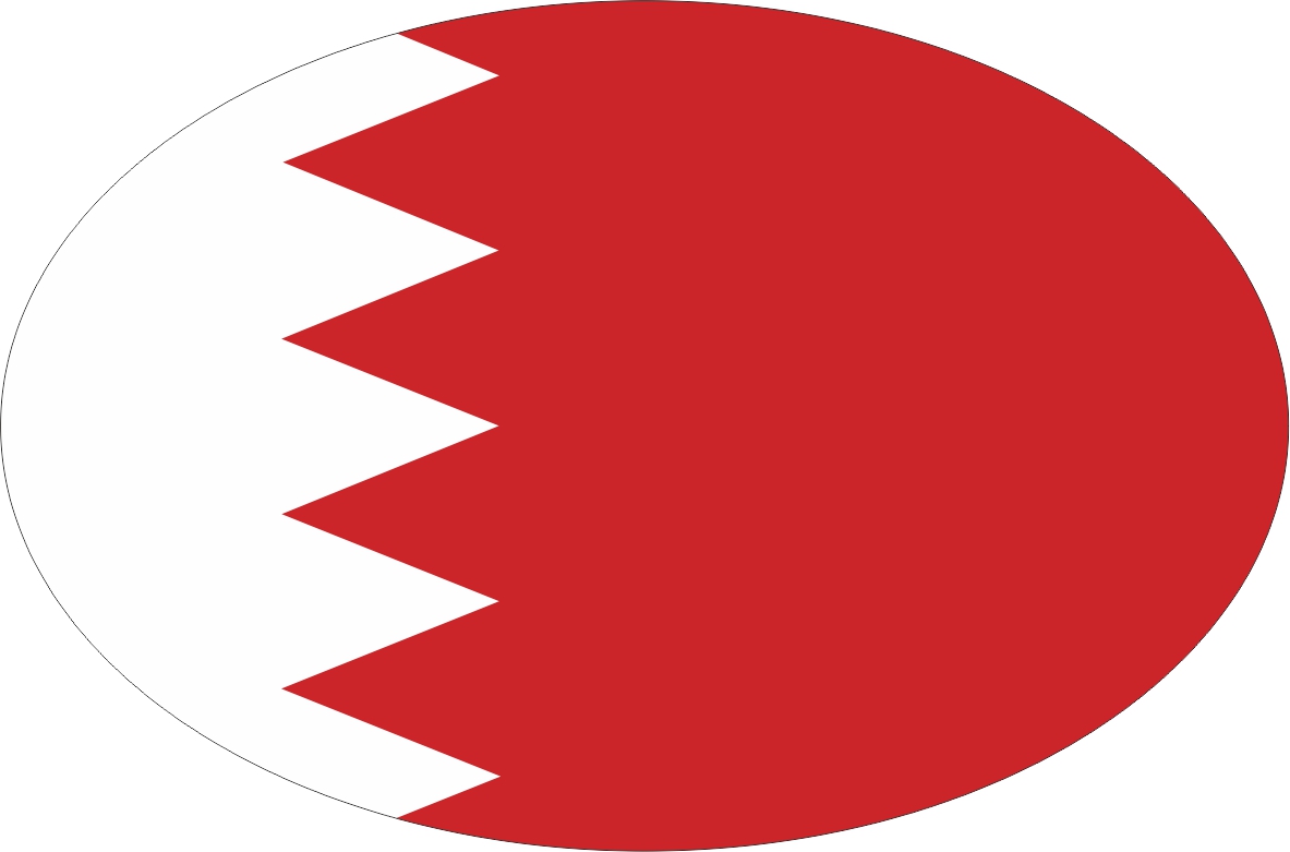 Bahrain | sticker in oval shape Bahrain | sticker in oval shape