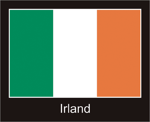 Irland | Aufkleber mit schwarzem Design Irland | Aufkleber mit schwarzem Design