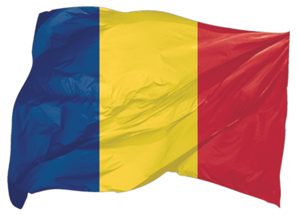 Tschad | wehende Flagge als Aufkleber Tschad | wehende Flagge als Aufkleber