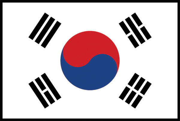 Südkorea | Aufkleber Südkorea | Aufkleber