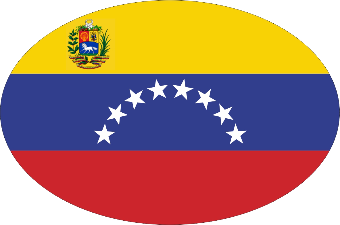 Venezuela | sticker in oval shape Venezuela | sticker in oval shape
