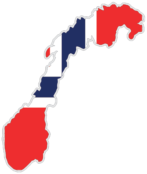 Norway | Flag cut to Contour Norway | Flag cut to Contour