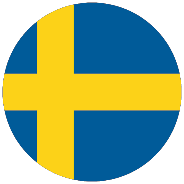 Sweden | round cut sticker Sweden | round cut sticker