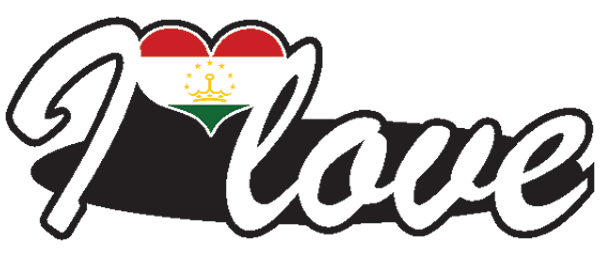 Aufkleber- I love Tadschikistan Aufkleber- I love Tadschikistan