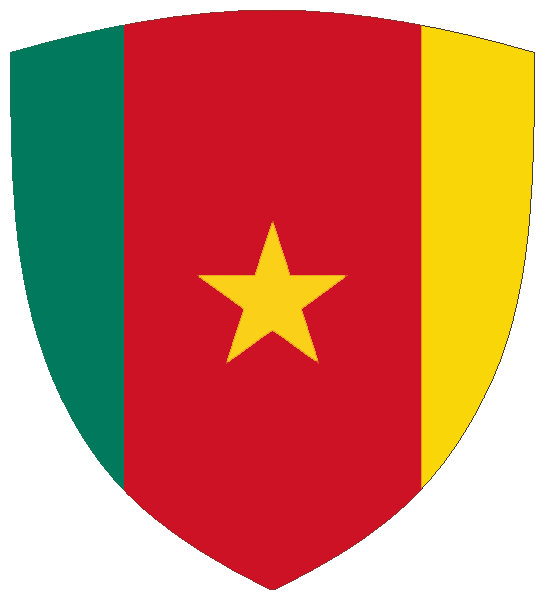 Kamerun | Flagge -wappenförmig Kamerun | Flagge -wappenförmig