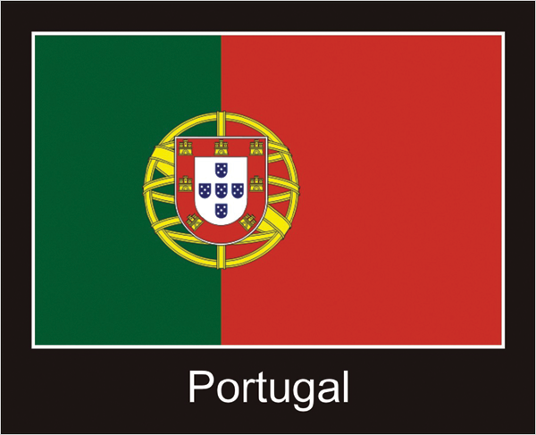 Portugal | Aufkleber mit schwarzem Design Portugal | Aufkleber mit schwarzem Design