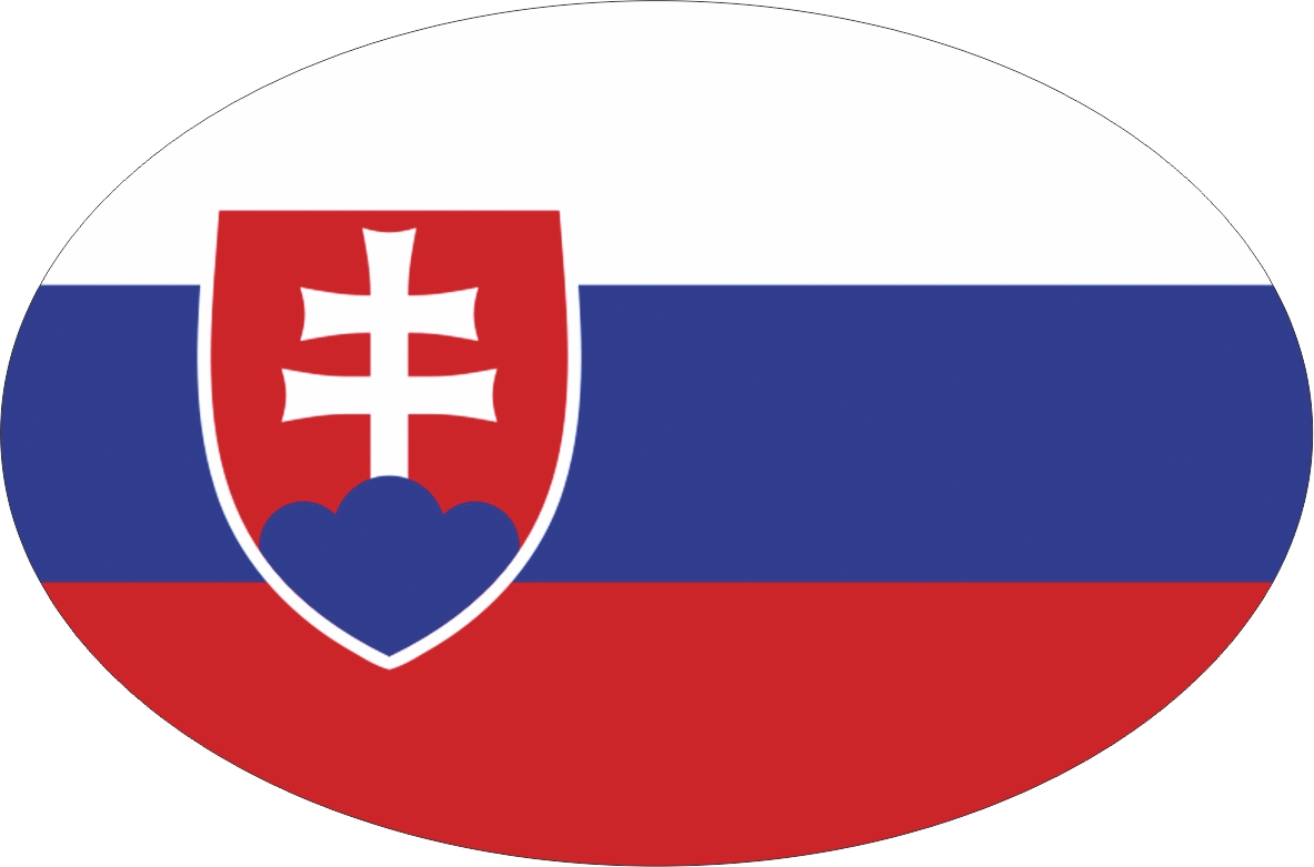 Slowakei | Aufkleber in ovaler Form Slowakei | Aufkleber in ovaler Form
