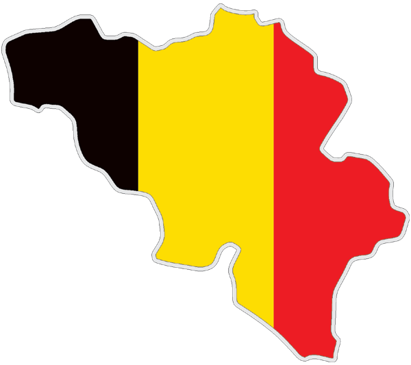 Belgium | Flag cut to Contour Belgium | Flag cut to Contour