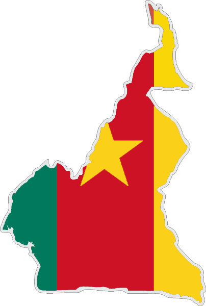 Cameroon | Flag cut to Contour Cameroon | Flag cut to Contour