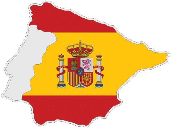 Spain | Flag cut to Contour Spain | Flag cut to Contour