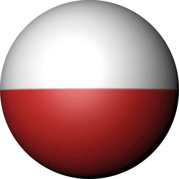 Poland | Sticker in ball shape Poland | Sticker in ball shape