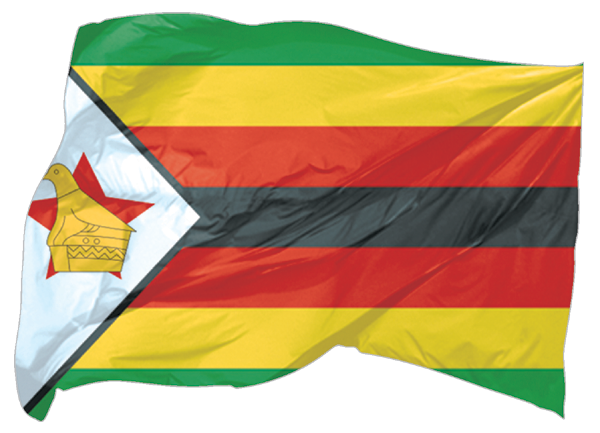 Zimbabwe | waving flag as sticker Zimbabwe | waving flag as sticker
