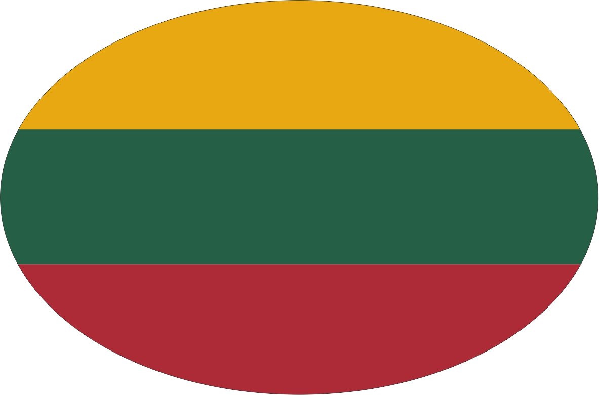 Lithuania | sticker in oval shape Lithuania | sticker in oval shape