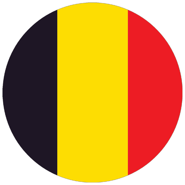 Belgium | round cut sticker Belgium | round cut sticker