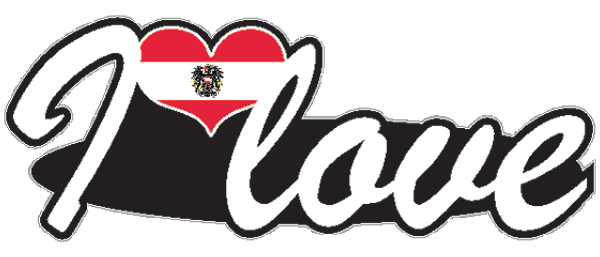 Aufkleber- I love Österreich Aufkleber- I love Österreich