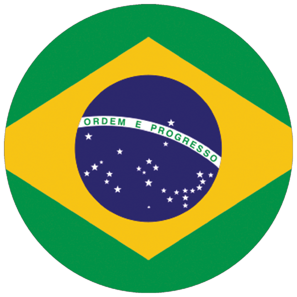 Brazil | round cut sticker Brazil | round cut sticker