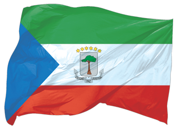 Equatorial Guinea | waving flag as sticker Equatorial Guinea | waving flag as sticker