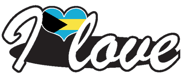 Aufkleber- I love Bahamas Aufkleber- I love Bahamas