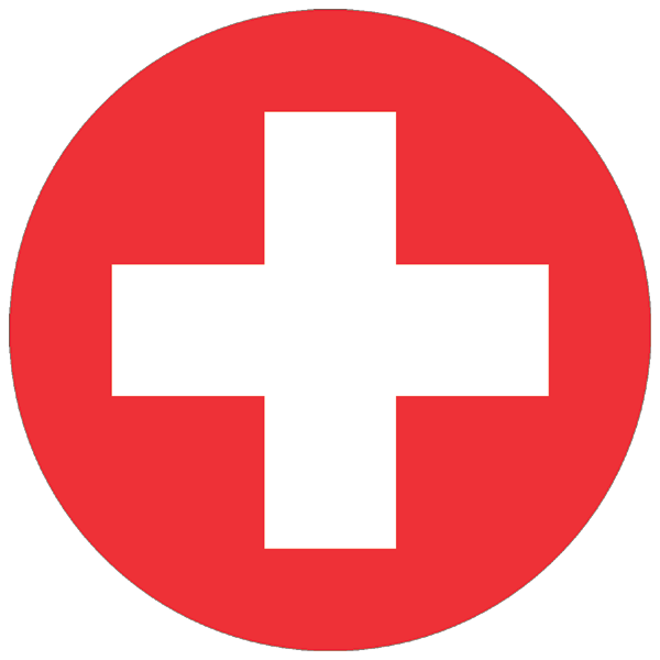 Schweiz | rund geschnittener Aufkleber Schweiz | rund geschnittener Aufkleber