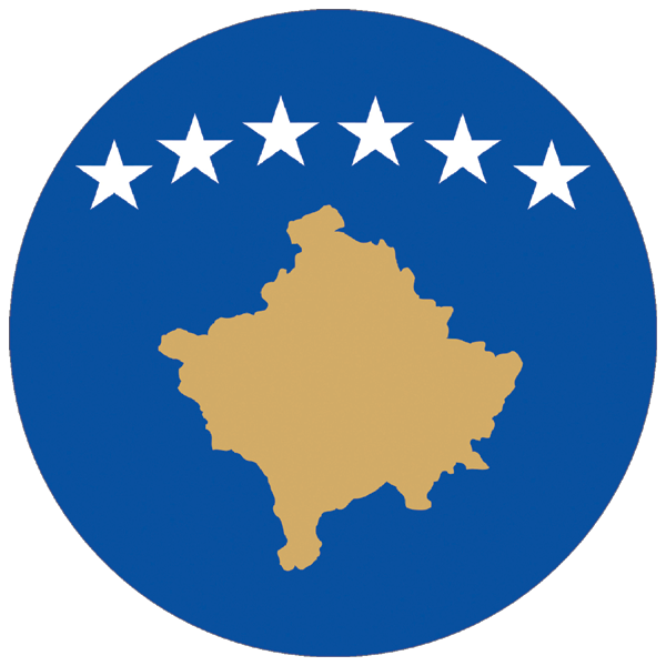 Kosovo | round cut sticker Kosovo | round cut sticker