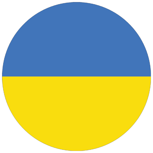 Ukraine | round cut sticker Ukraine | round cut sticker