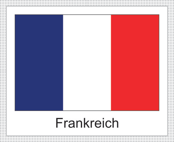 Flagge | Frankreich -weisses Design Flagge | Frankreich -weisses Design