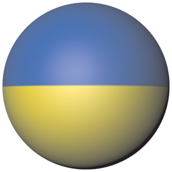 Ukraine | Sticker in ball shape Ukraine | Sticker in ball shape