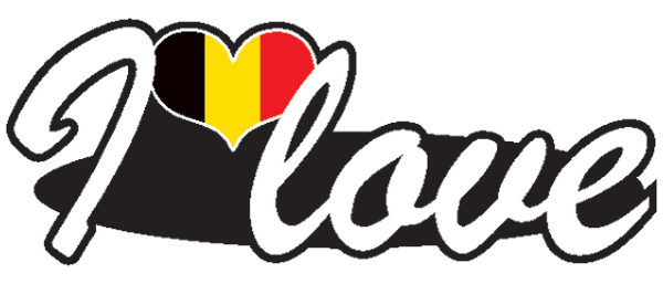 Aufkleber- I love Belgien Aufkleber- I love Belgien