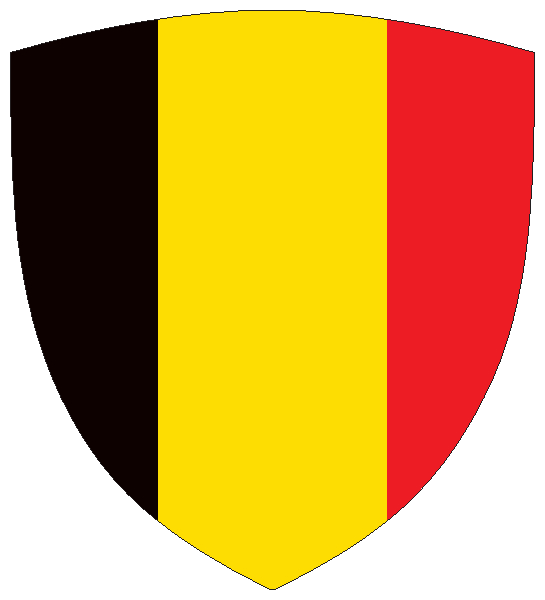 Belgien | Flagge -wappenförmig Belgien | Flagge -wappenförmig