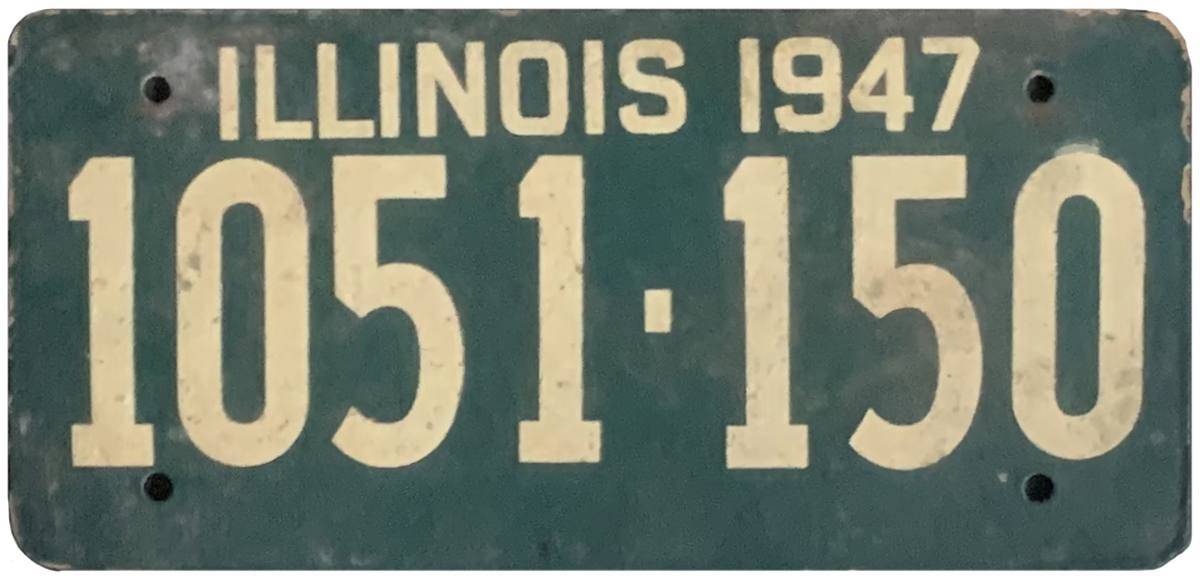 USA license plate | Illinois.4 USA license plate | Illinois.4