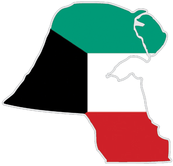 Kuwait | Auf Contour geschnittene Flagge Kuwait | Auf Contour geschnittene Flagge