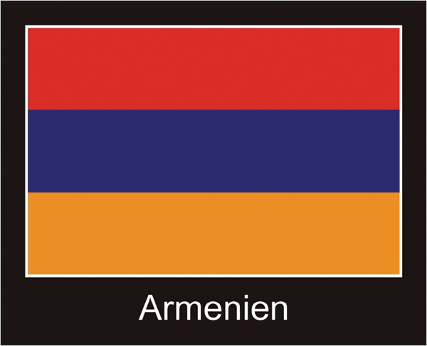 Armenia | Sticker with black design Armenia | Sticker with black design