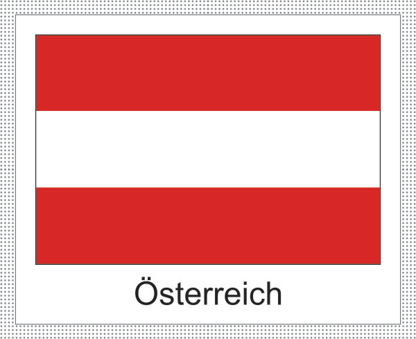Flagge | Österreich -weisses Design Flagge | Österreich -weisses Design
